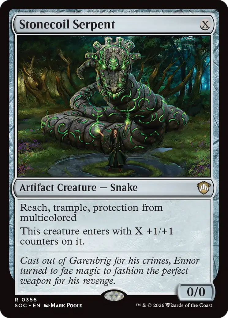 Stonecoil Serpent [Secrets of Strixhaven Commander] MTG Single Magic: The Gathering | Red Claw Gaming
