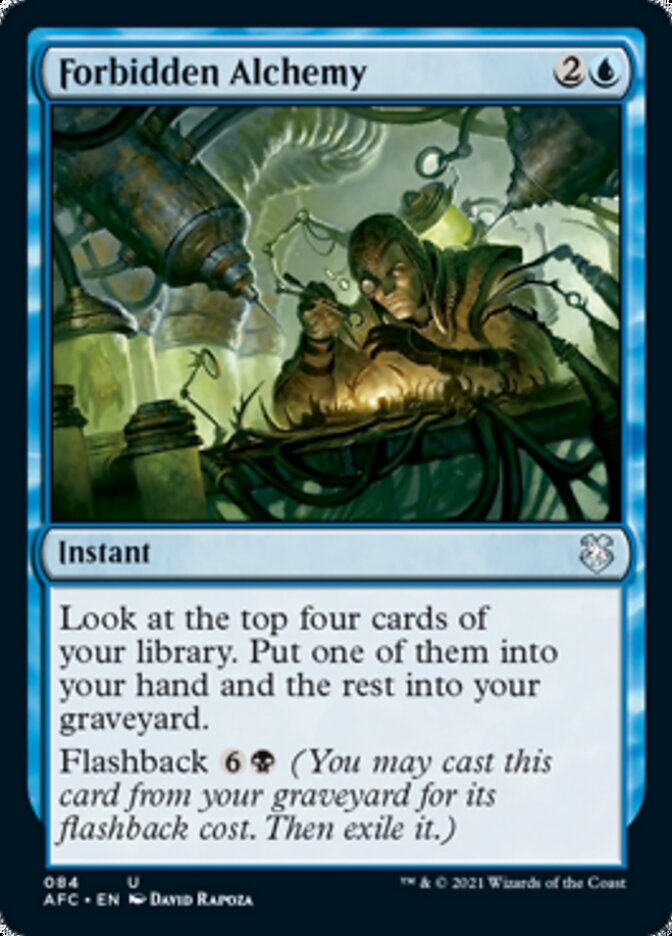 Forbidden Alchemy [Dungeons & Dragons: Adventures in the Forgotten Realms Commander] MTG Single Magic: The Gathering | Red Claw Gaming