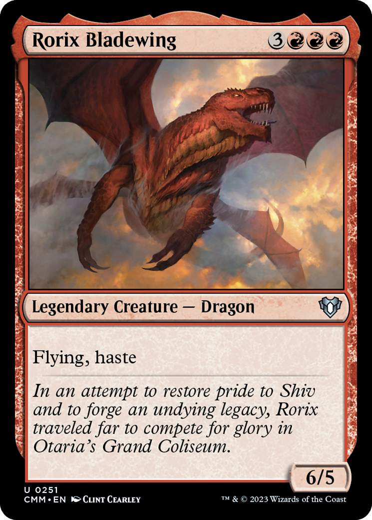 Rorix Bladewing [Commander Masters] MTG Single Magic: The Gathering    | Red Claw Gaming