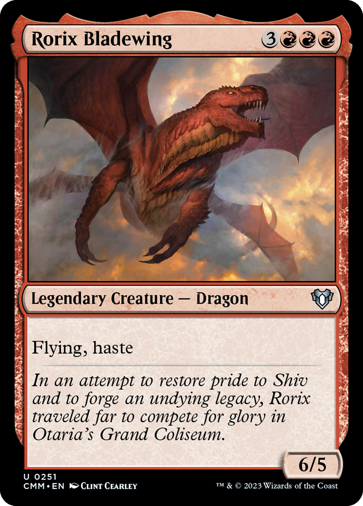 Rorix Bladewing [Commander Masters] MTG Single Magic: The Gathering | Red Claw Gaming