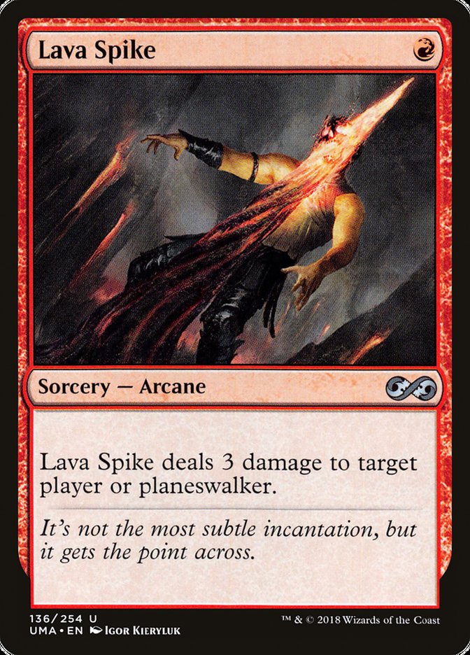 Lava Spike [Ultimate Masters] MTG Single Magic: The Gathering | Red Claw Gaming
