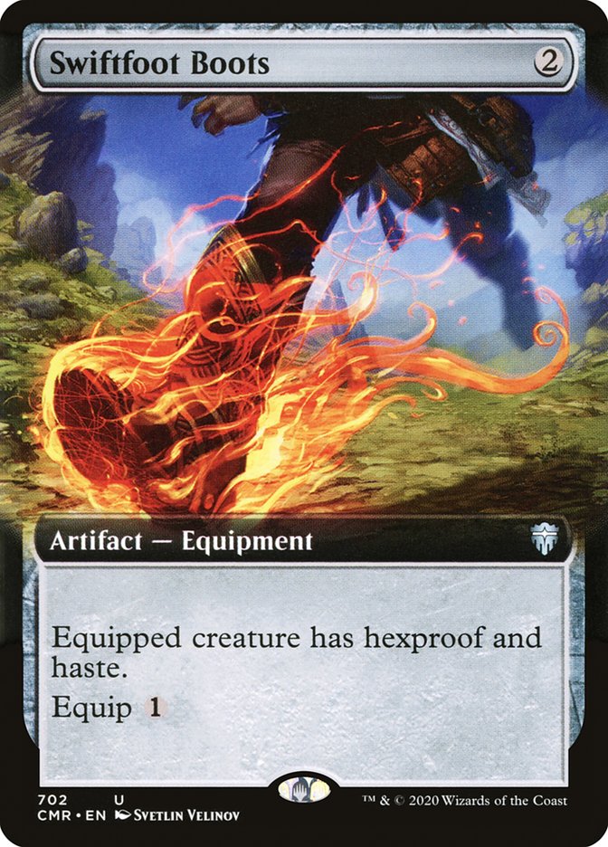Swiftfoot Boots (Extended Art) [Commander Legends] MTG Single Magic: The Gathering | Red Claw Gaming