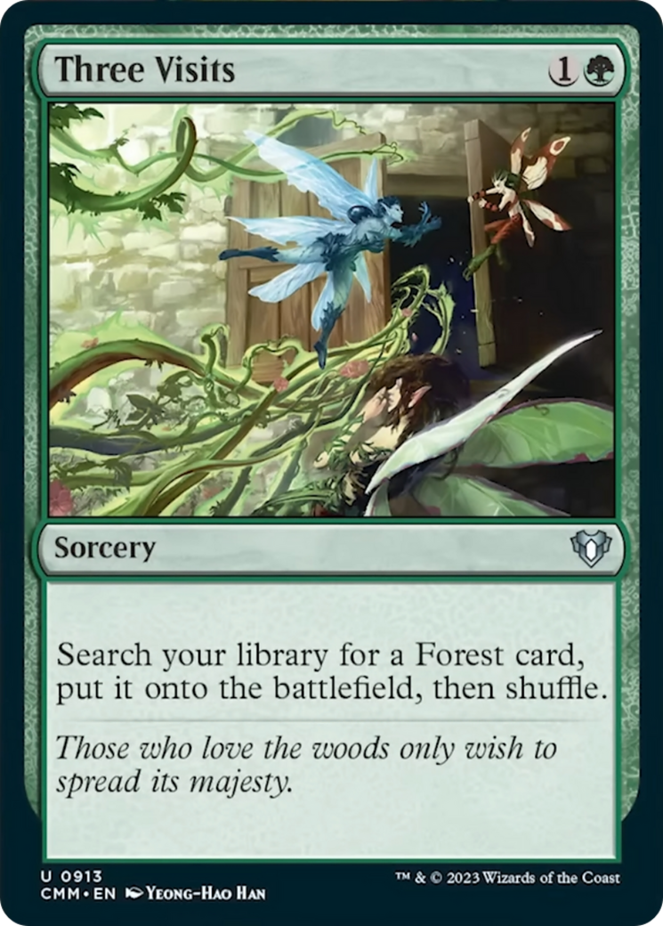 Three Visits [Commander Masters] MTG Single Magic: The Gathering | Red Claw Gaming