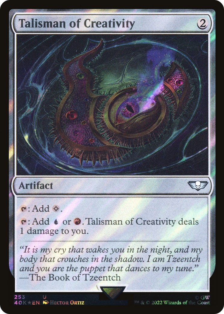Talisman of Creativity (Surge Foil) [Marvel Super Heroes Commander] MTG Single Magic: The Gathering | Red Claw Gaming
