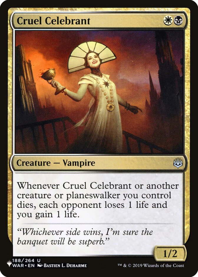 Cruel Celebrant [The List] MTG Single Magic: The Gathering | Red Claw Gaming