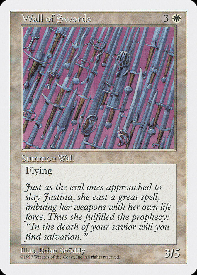 Wall of Swords [Fifth Edition] MTG Single Magic: The Gathering | Red Claw Gaming