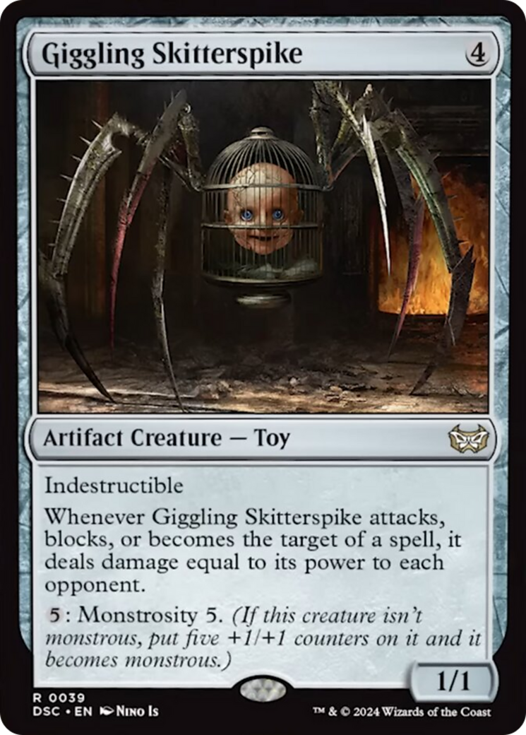 Giggling Skitterspike [Duskmourn: House of Horror Commander] MTG Single Magic: The Gathering | Red Claw Gaming