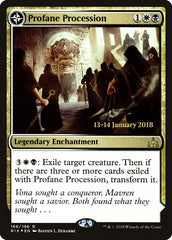Profane Procession // Tomb of the Dusk Rose [Rivals of Ixalan Prerelease Promos] MTG Single Magic: The Gathering | Red Claw Gaming