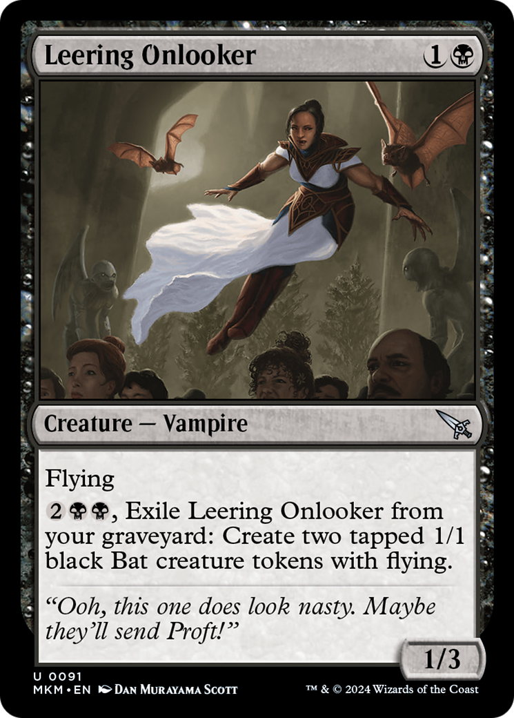 Leering Onlooker [Murders at Karlov Manor] MTG Single Magic: The Gathering    | Red Claw Gaming