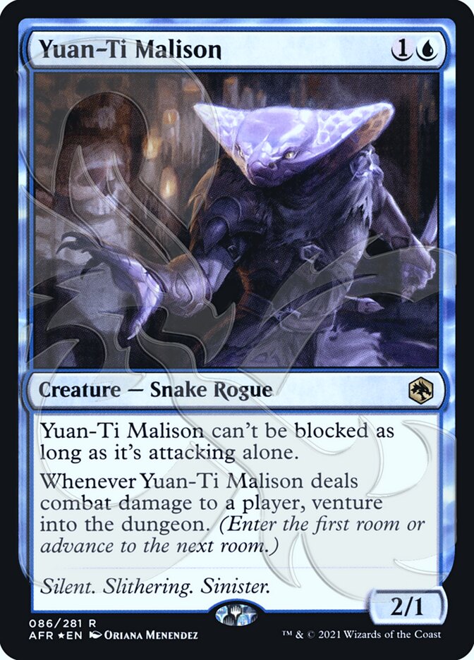 Yuan-Ti Malison (Ampersand Promo) [Dungeons & Dragons: Adventures in the Forgotten Realms Promos] MTG Single Magic: The Gathering | Red Claw Gaming