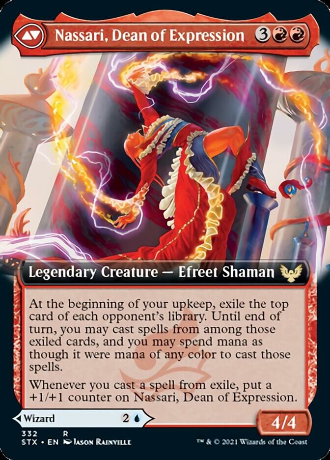 Uvilda, Dean of Perfection // Nassari, Dean of Expression (Extended Art) [Strixhaven: School of Mages] MTG Single Magic: The Gathering | Red Claw Gaming