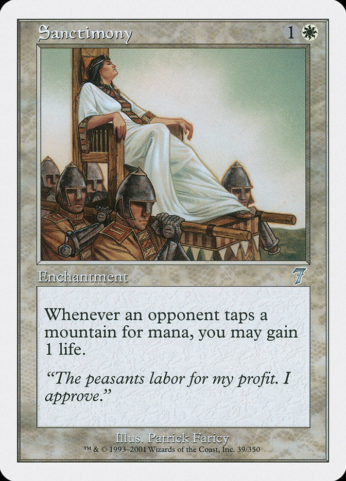 Sanctimony [Seventh Edition] MTG Single Magic: The Gathering | Red Claw Gaming