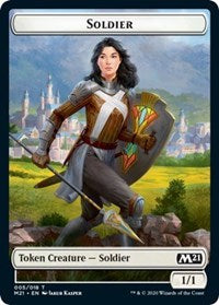 Soldier // Treasure Double-Sided Token [Core Set 2021 Tokens] MTG Single Magic: The Gathering | Red Claw Gaming