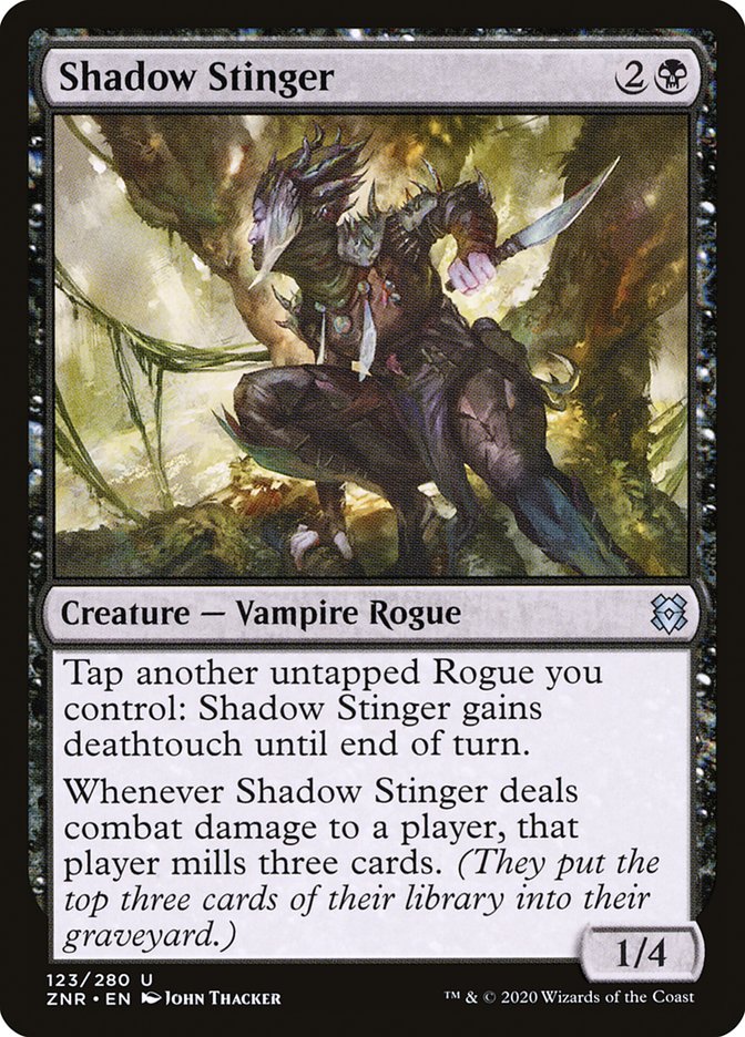 Shadow Stinger [Zendikar Rising] MTG Single Magic: The Gathering | Red Claw Gaming