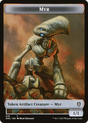 Myr // Thopter Double-Sided Token [Phyrexia: All Will Be One Commander Tokens] MTG Single Magic: The Gathering | Red Claw Gaming