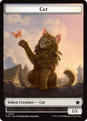 Cat (0001) // Cat (0002) Doubled-Sided Token [Foundations Tokens] MTG Single Magic: The Gathering | Red Claw Gaming
