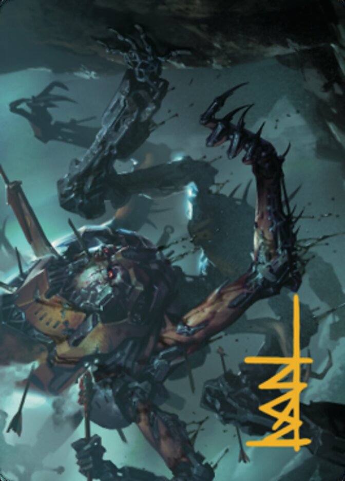 Scrapwork Rager Art Card (Gold-Stamped Signature) [The Brothers' War Art Series] MTG Single Magic: The Gathering | Red Claw Gaming