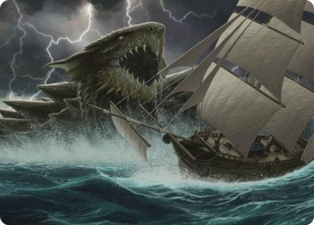 Dragon Turtle Art Card [Dungeons & Dragons: Adventures in the Forgotten Realms Art Series] MTG Single Magic: The Gathering | Red Claw Gaming