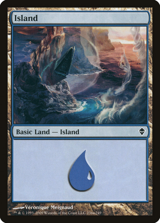 Island (236a) [Zendikar] MTG Single Magic: The Gathering | Red Claw Gaming