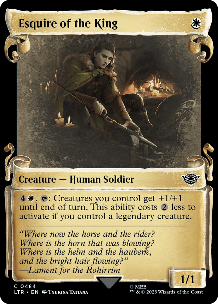 Esquire of the King [The Lord of the Rings: Tales of Middle-Earth Showcase Scrolls] MTG Single Magic: The Gathering | Red Claw Gaming