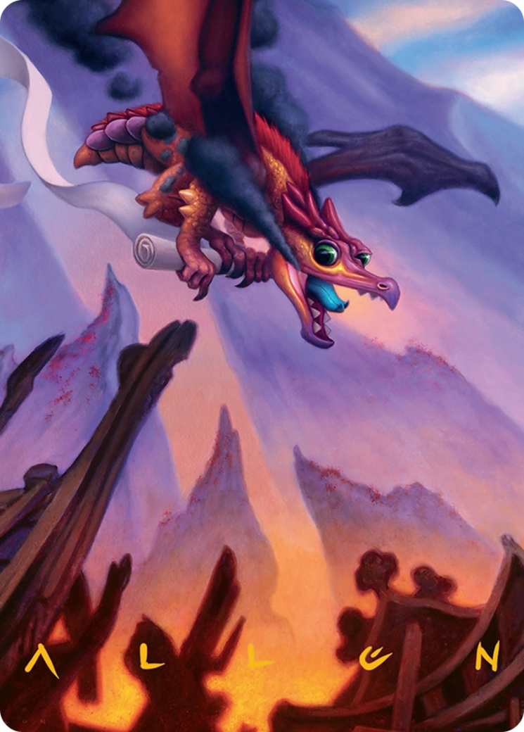 Scavenger Regent Art Card (45/54) [Tarkir: Dragonstorm Art Series] MTG Single Magic: The Gathering | Red Claw Gaming