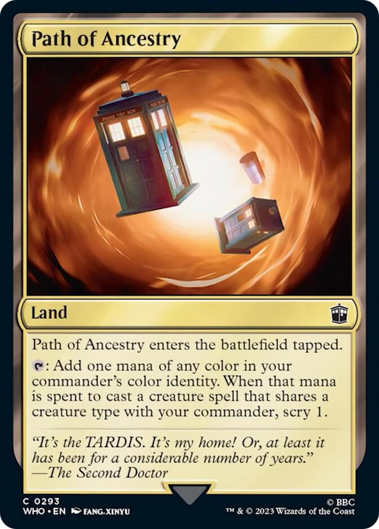 Path of Ancestry [Doctor Who] MTG Single Magic: The Gathering    | Red Claw Gaming