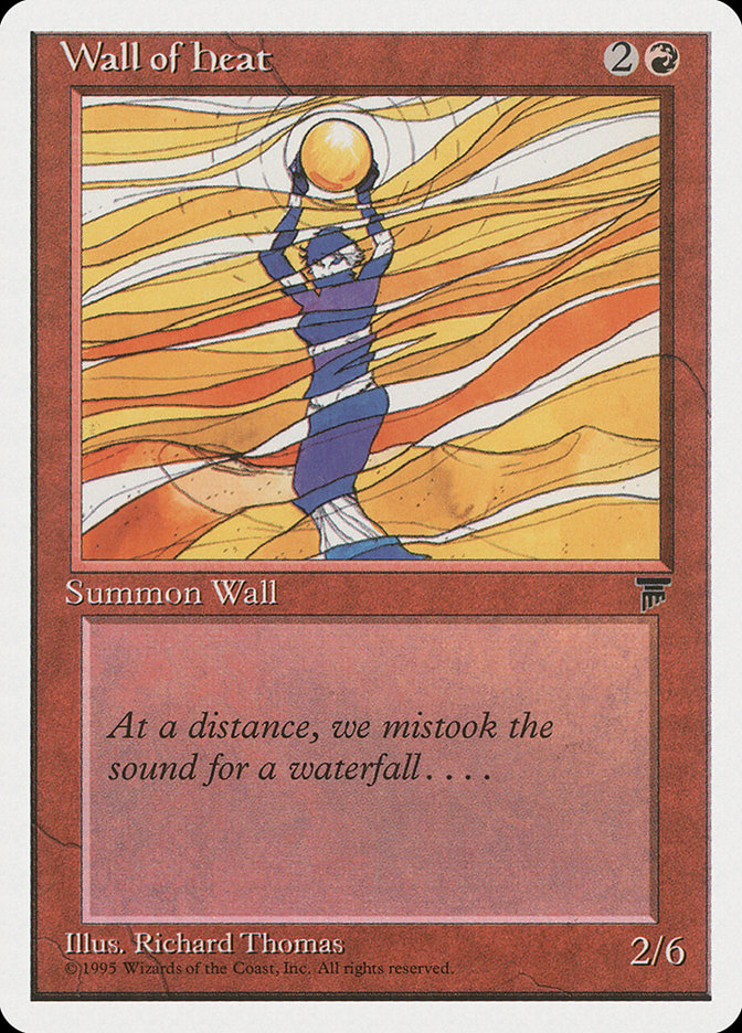 Wall of Heat [Chronicles] MTG Single Magic: The Gathering | Red Claw Gaming