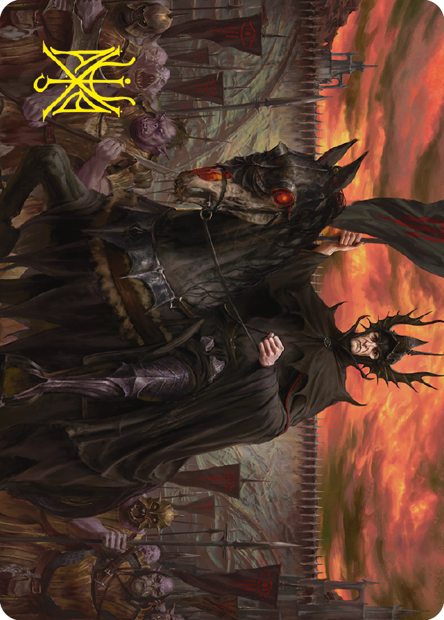 The Mouth of Sauron Art Card (Gold-Stamped Signature) [The Lord of the Rings: Tales of Middle-earth Art Series] MTG Single Magic: The Gathering | Red Claw Gaming