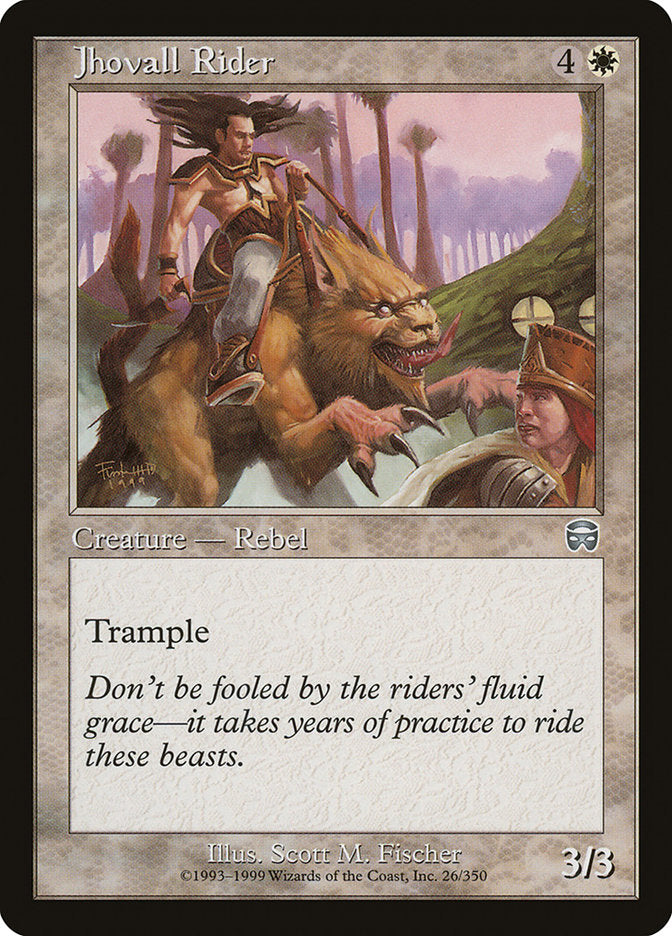 Jhovall Rider [Mercadian Masques] MTG Single Magic: The Gathering | Red Claw Gaming