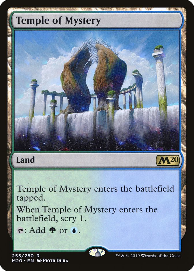Temple of Mystery [Core Set 2020] MTG Single Magic: The Gathering | Red Claw Gaming