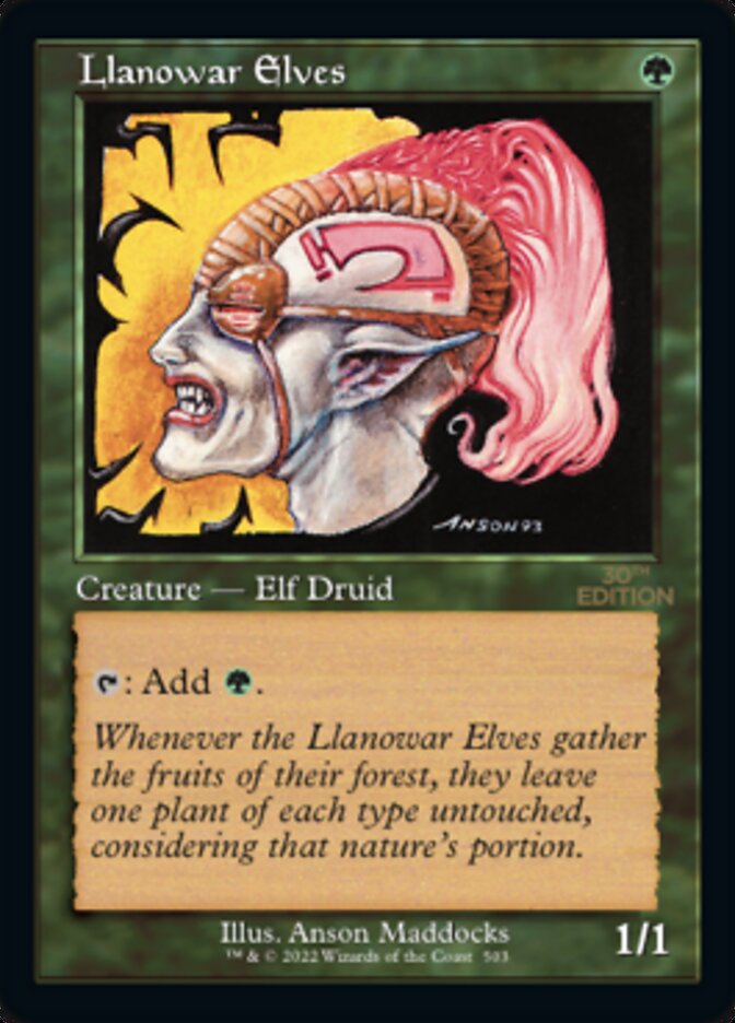 Llanowar Elves (Retro) [30th Anniversary Edition] MTG Single Magic: The Gathering | Red Claw Gaming