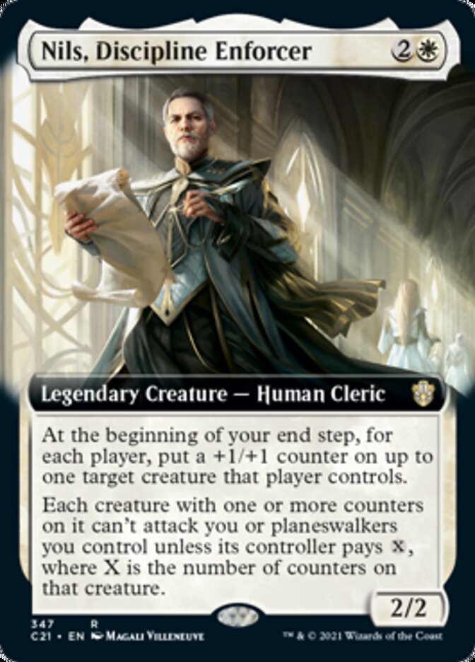 Nils, Discipline Enforcer (Extended Art) [Commander 2021] MTG Single Magic: The Gathering | Red Claw Gaming