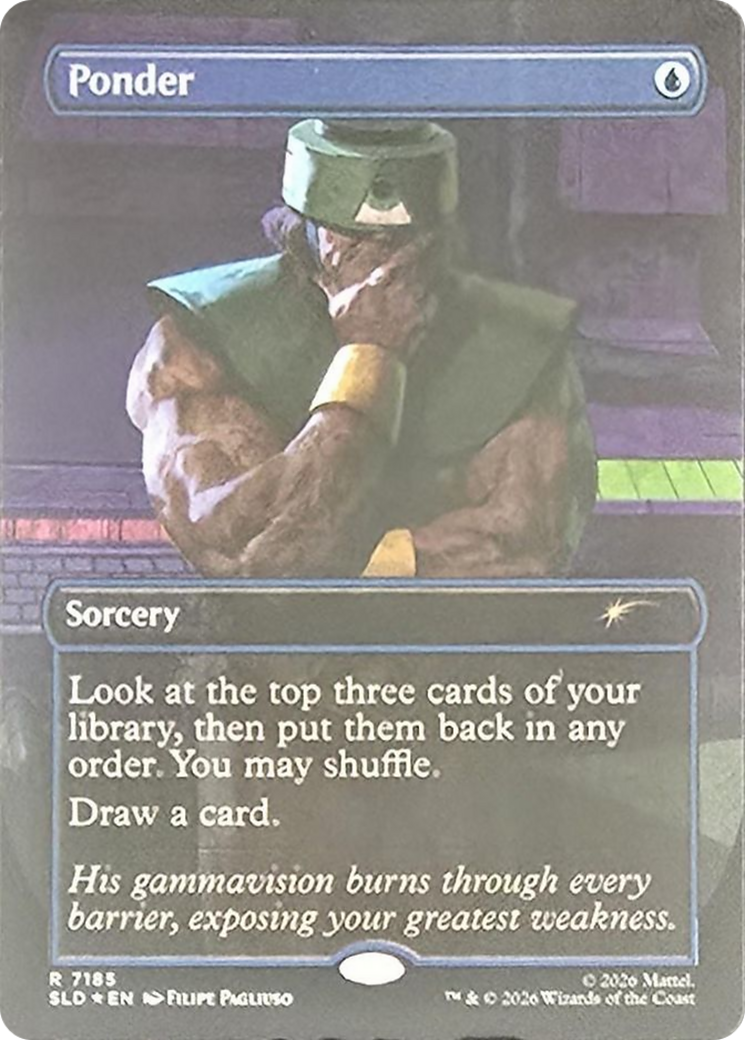 Ponder (7185) [Secret Lair Drop Series] MTG Single Magic: The Gathering | Red Claw Gaming