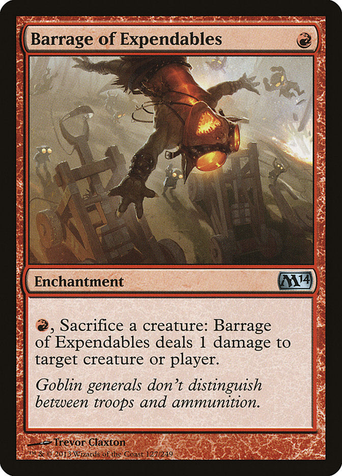 Barrage of Expendables [Magic 2014] MTG Single Magic: The Gathering | Red Claw Gaming