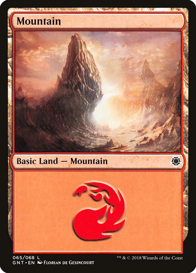 Mountain (65) [Game Night 2018] MTG Single Magic: The Gathering | Red Claw Gaming
