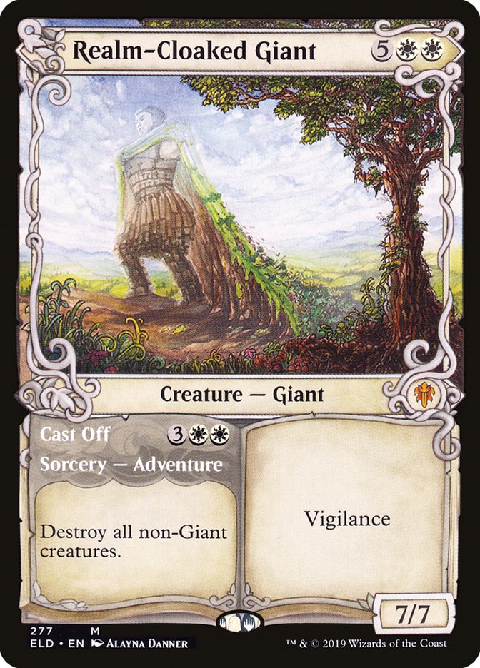 Realm-Cloaked Giant // Cast Off (Showcase) [Throne of Eldraine] MTG Single Magic: The Gathering | Red Claw Gaming