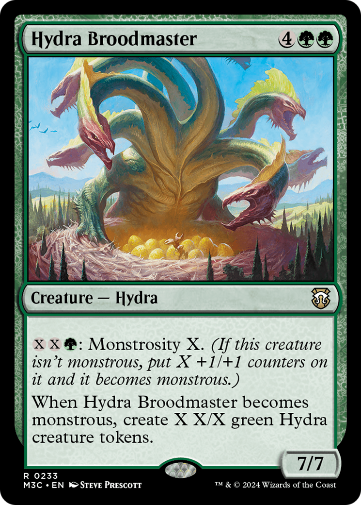 Hydra Broodmaster (Ripple Foil) [Modern Horizons 3 Commander] MTG Single Magic: The Gathering | Red Claw Gaming