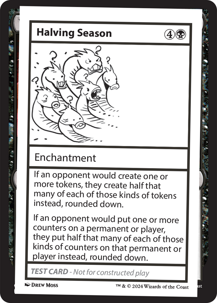 Halving Season [Mystery Booster 2 Playtest Cards] MTG Single Magic: The Gathering | Red Claw Gaming