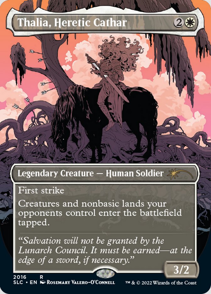 Thalia, Heretic Cathar (Borderless) [Secret Lair Countdown Kit] MTG Single Magic: The Gathering | Red Claw Gaming