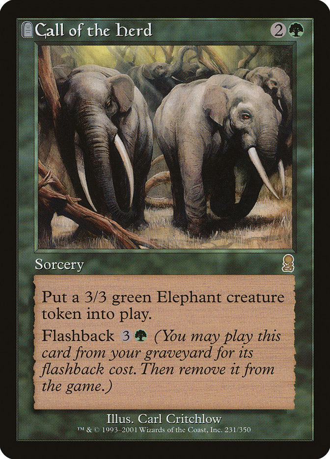 Call of the Herd [Odyssey] MTG Single Magic: The Gathering | Red Claw Gaming