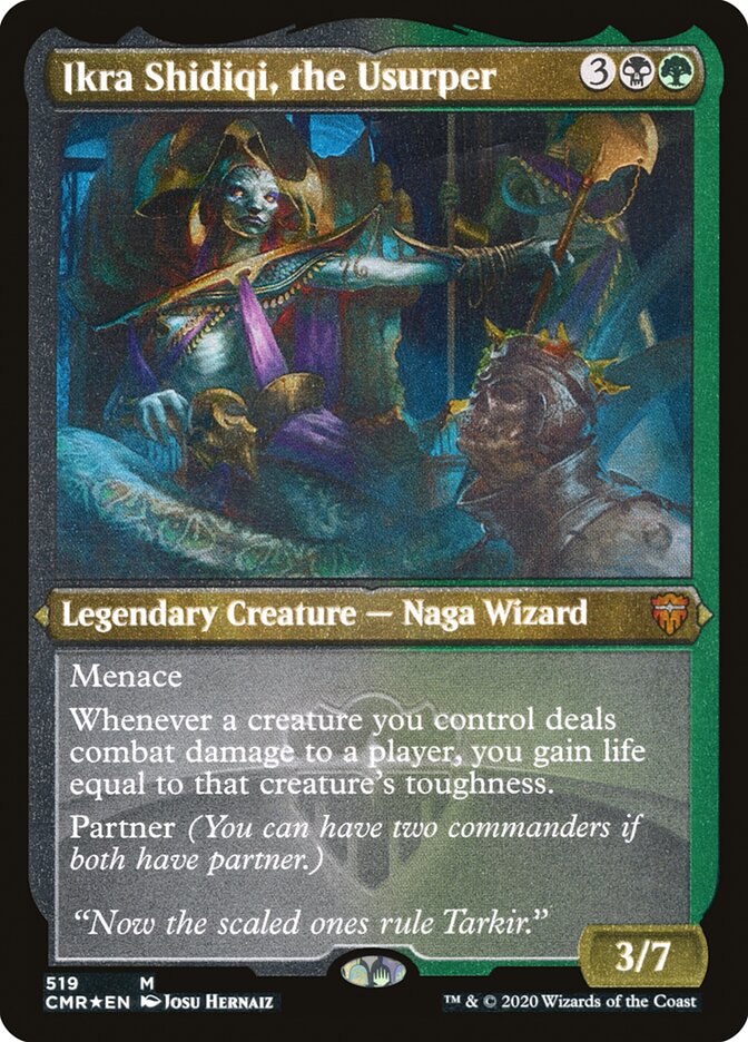 Ikra Shidiqi, the Usurper (Etched) [Commander Legends] MTG Single Magic: The Gathering | Red Claw Gaming