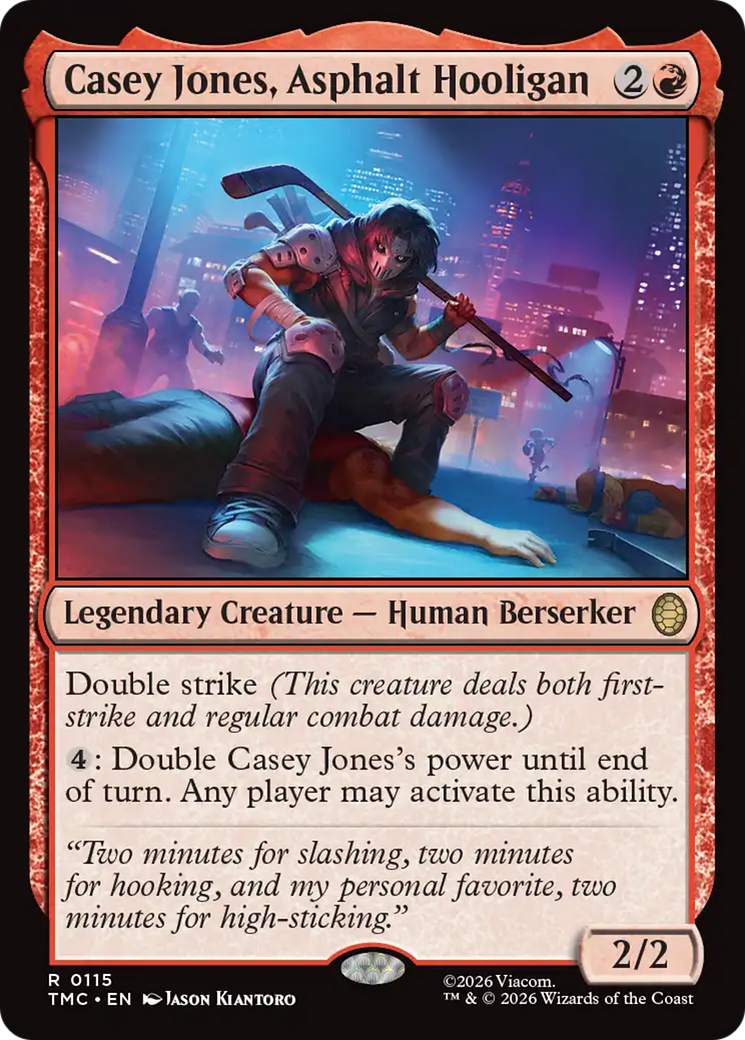 Casey Jones, Asphalt Hooligan [Teenage Mutant Ninja Turtles Commander] MTG Single Magic: The Gathering | Red Claw Gaming