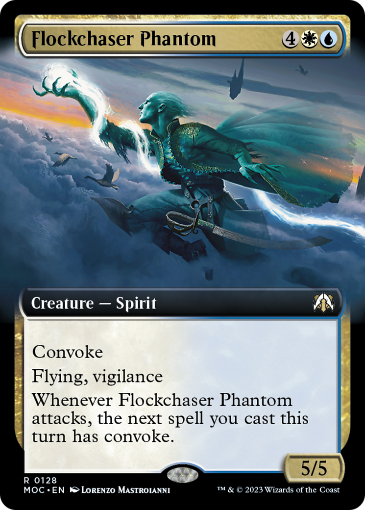 Flockchaser Phantom (Extended Art) [March of the Machine Commander] MTG Single Magic: The Gathering | Red Claw Gaming