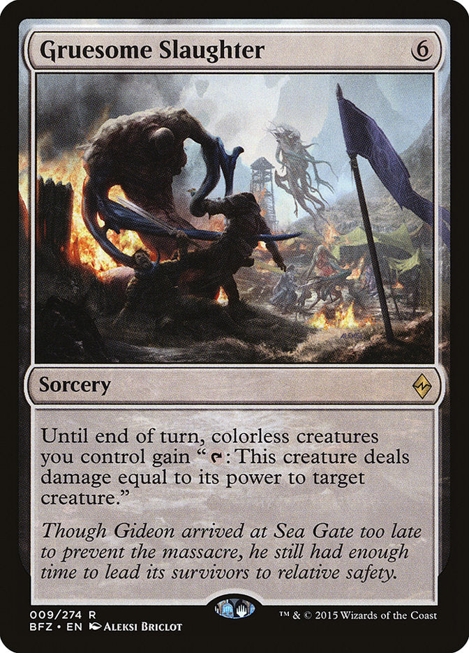 Gruesome Slaughter [Battle for Zendikar] MTG Single Magic: The Gathering | Red Claw Gaming