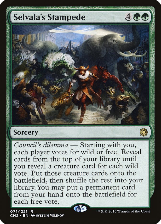 Selvala's Stampede [Conspiracy: Take the Crown] MTG Single Magic: The Gathering | Red Claw Gaming