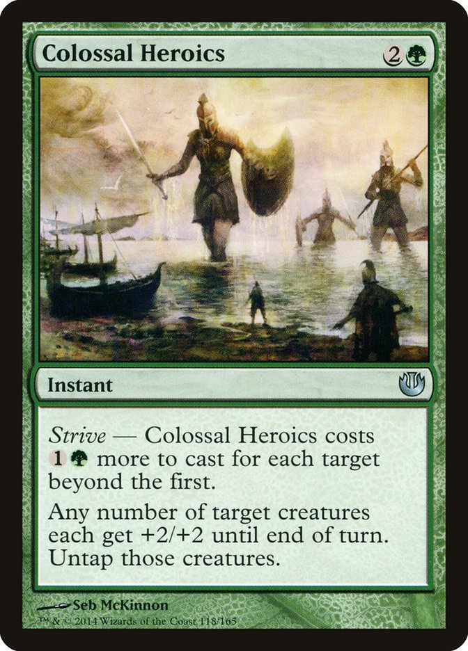 Colossal Heroics [Journey into Nyx] MTG Single Magic: The Gathering | Red Claw Gaming