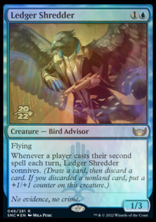 Ledger Shredder [Streets of New Capenna Prerelease Promos] MTG Single Magic: The Gathering | Red Claw Gaming