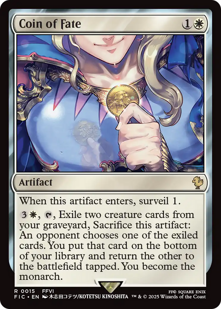Coin of Fate [FINAL FANTASY Commander] MTG Single Magic: The Gathering | Red Claw Gaming