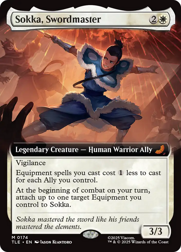 Sokka, Swordmaster (Extended Art) [Avatar: The Last Airbender: Eternal-Legal] MTG Single Magic: The Gathering | Red Claw Gaming