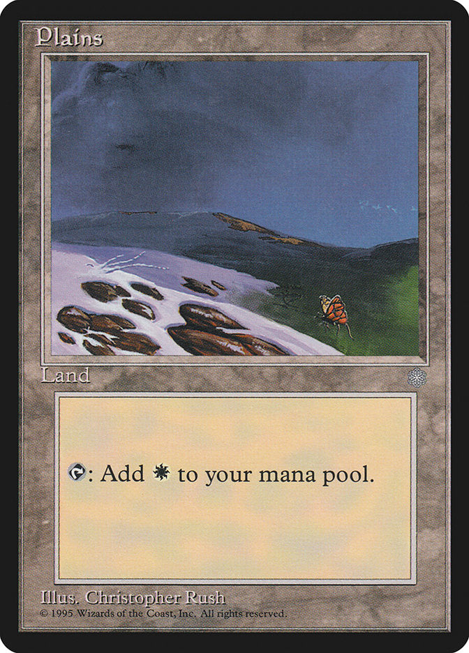 Plains (Butterfly) [Ice Age] MTG Single Magic: The Gathering | Red Claw Gaming